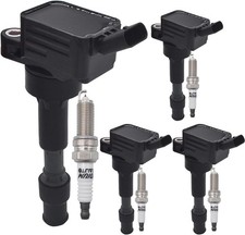 Ignition Coil Pack and Iridium Spark Plugs Set of 4 for Hyundai Elantra Sonata