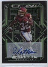 2021 Panini Obsidian Rookies Electric Etch Green /50 Jaret Patterson Auto 01ya