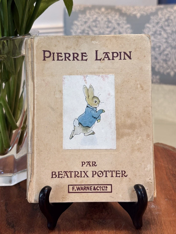 VTG Pierre Lapin Beatrix Potter Peter Rabbit In French 1930-1950 F. Warne & Co Foto 2 de 4