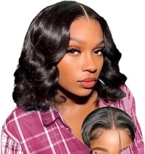 Wear and Go Glueless Bob Wig Body Wave 4x4 Lace Front Human Hair Wigs for Women