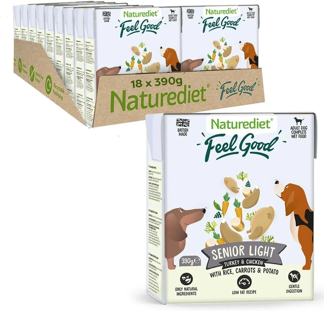 Naturediet - Feel Good Wet Dog Food, Natural and Nutritionally Balanced, Senior-