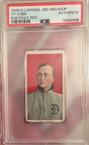  T206 Ty Cobb Red Portrait (Sweet Caporal) PSA “Authentic” #75832588