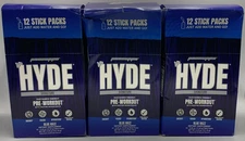 3PK ProSupps MR Hyde Signature ~ 12 Sticks Each ~ Blue Razz FLVR ~ EXP 7/26