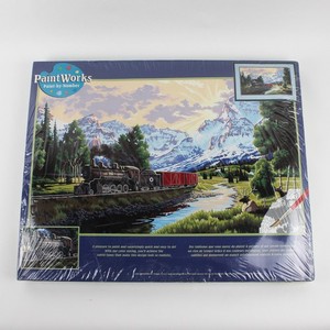 Dimensions PaintWorks Paint By Number #91096 Northern Rails 20" x 12" (Unopened)