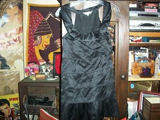FLUET Stunning Jet Black Silk Dress Size 2