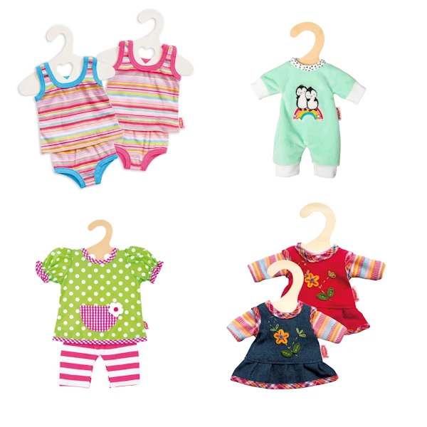HELESS Puppenkleidung 20 - 25 cm Kleidung für Puppen Kleid Strampler Unterwäsche