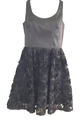 Robe De Soirée Rose Et Noire Papell Boutique - Taille 10 (US) - Occasion Très Bon état