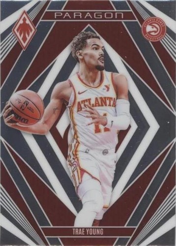 2023-24 Panini Select Trae Young Courtside Teal White Pink Prizm