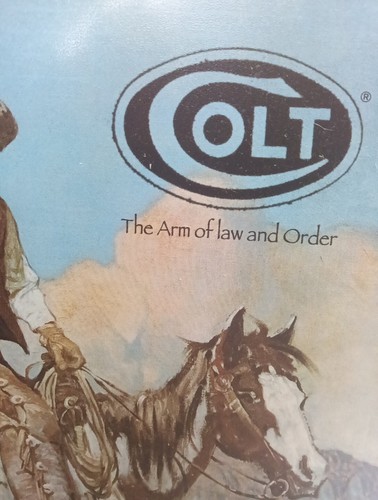 COLT THE ARM OF LAW AND ORDER TIN SIGN 16"X12" - Picture 6 of 8
