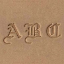 Old English Alphabet Leather Stamp Set Sold by SLC 3/4" Complete Set