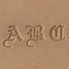 Old English Alphabet Leather Stamp Set Sold by SLC 3/4" Complete Set