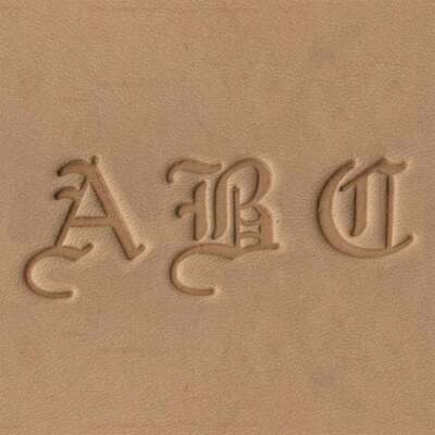 Old English 3/4'' Leather Alphabet Stamp Set   Complete Tooling Set   SLC