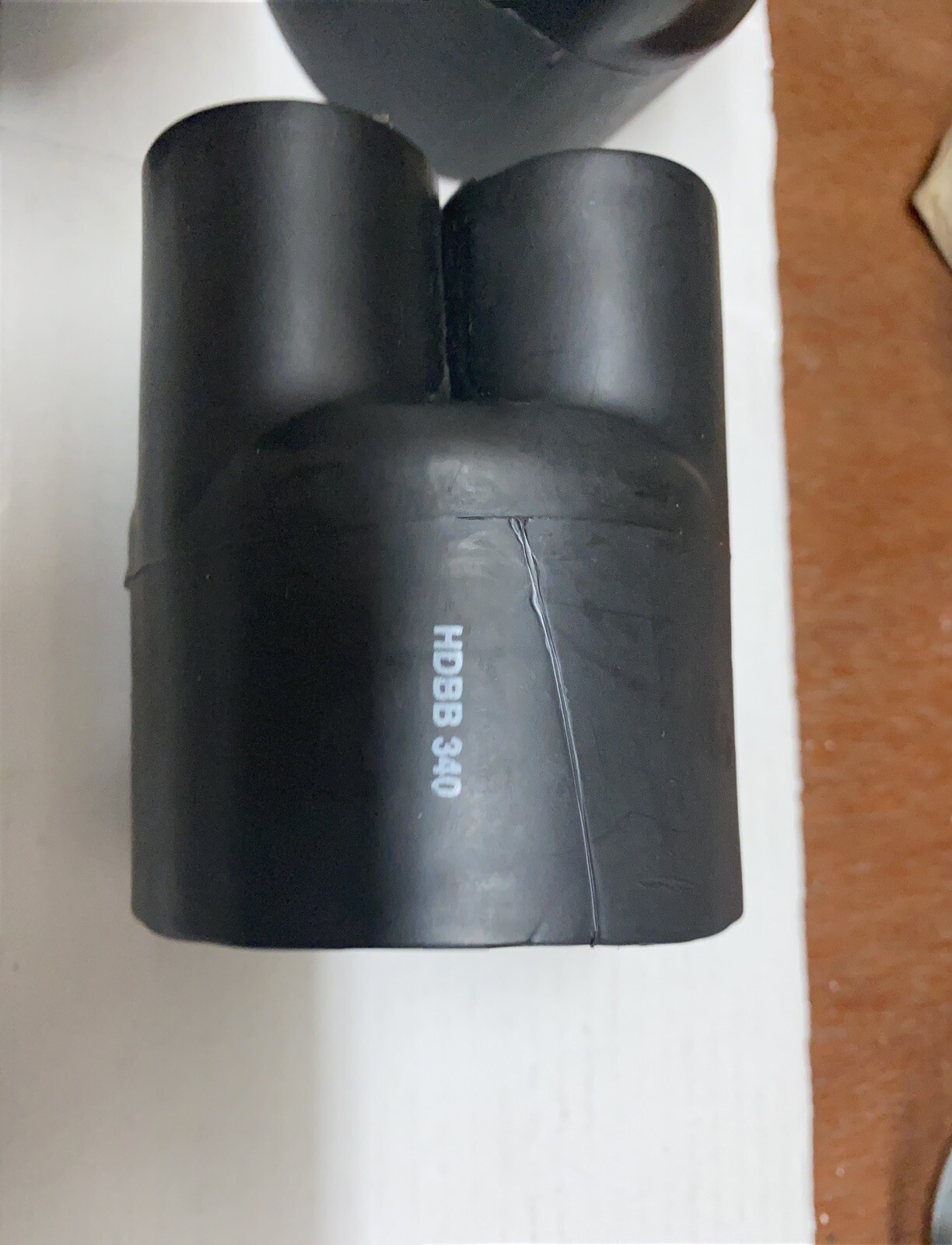 3M HDBB Heat Shrinkable Cable Breakout Boot HDBB-340-1-250, black, 3 ...