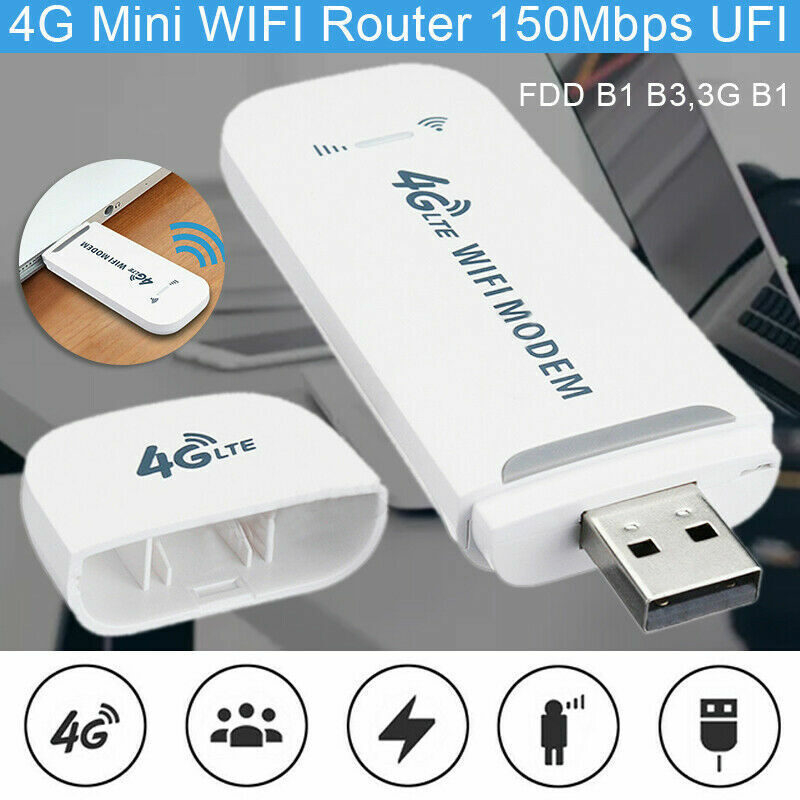 kontanter Benign Anoi Portable 4G LTE Car WIFI Router Hotspot 150Mbps Wireless USB Dongle SIM  Card KD | eBay