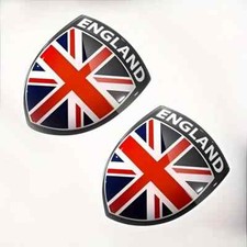 2x 3D Gel Aufkleber Union Jack Flagge Sticker Emblem England Flag Great Britain