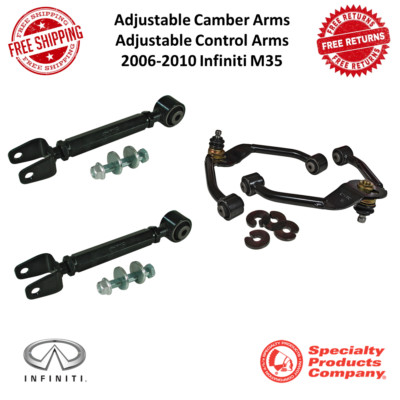 SPC Performance Adjustable Camber & Control Arm Pair Fits 2006-2010 Infiniti M35