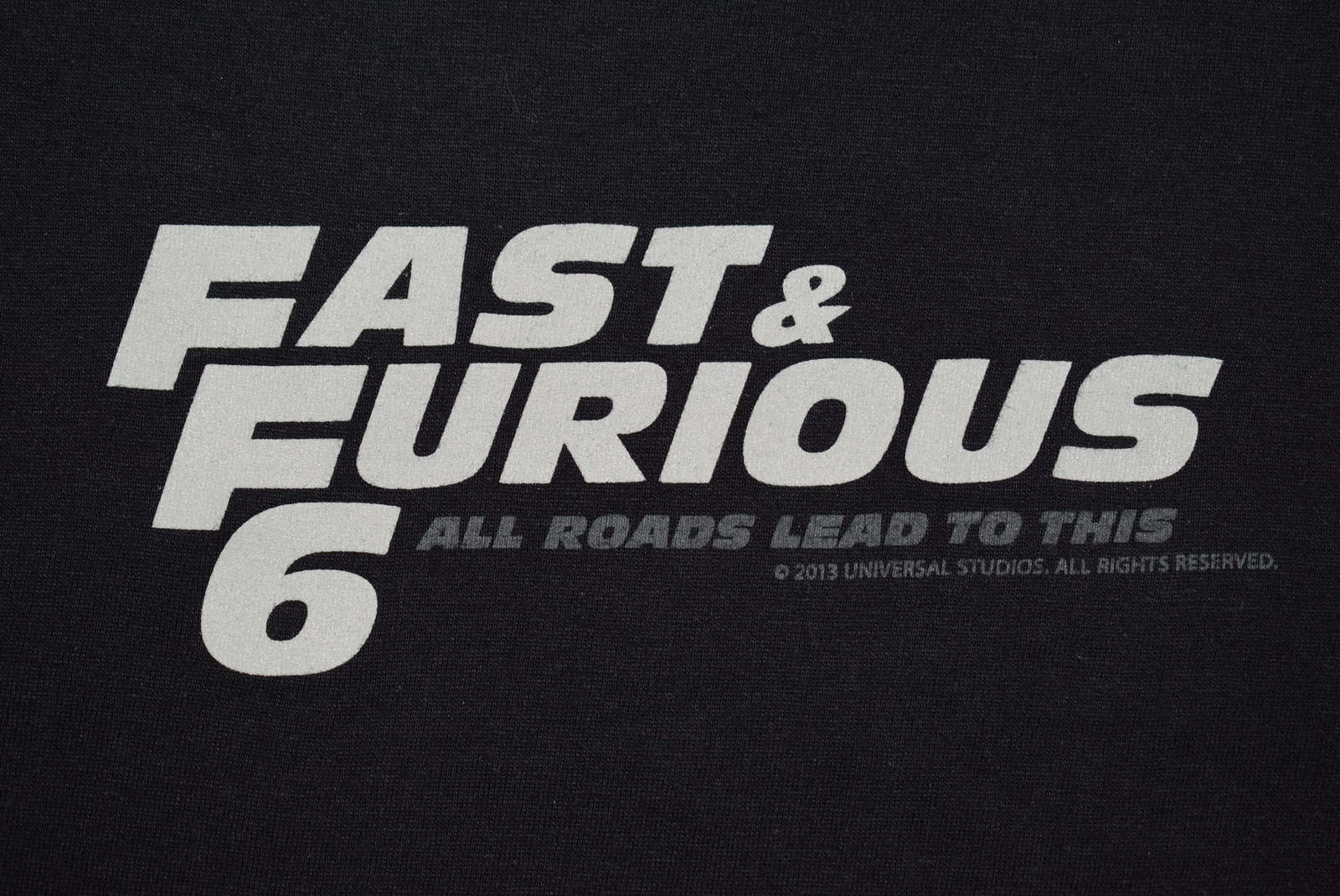 ALTRA Maglietta Fast & Furious 6 Film Promo 2013 Auto Car Racing Tuning M