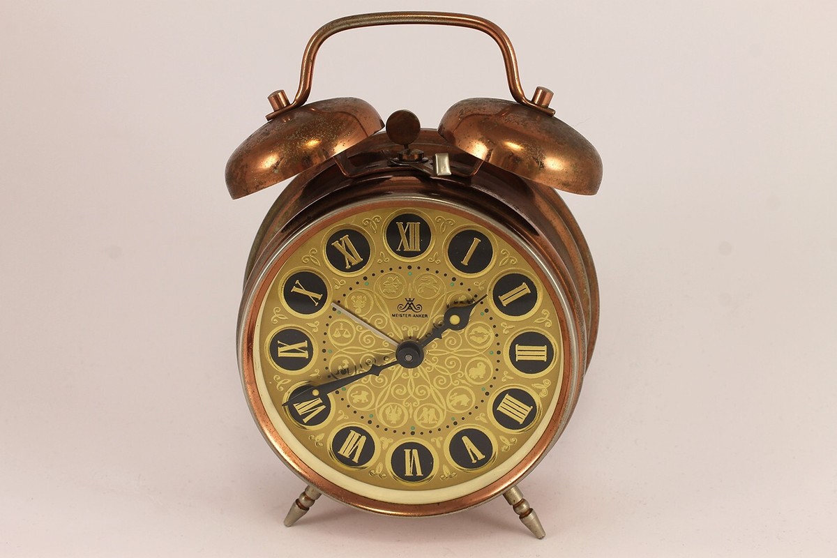 Vintage Clock Anker Alarm Clock Old Alarm Clock Wecker Flip