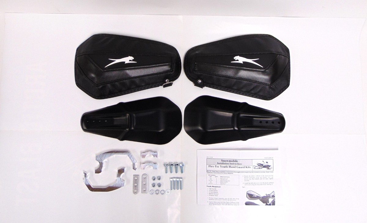 OEM Arctic Cat Snowmobile Flex-Tec Lite Black Handguards 8639-510