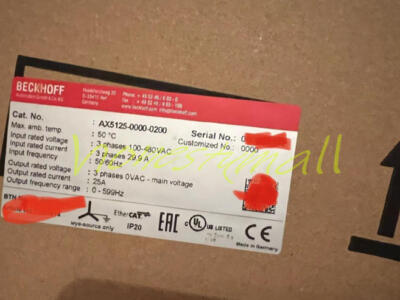 1PC BECKHOFF AX5125-0000-0200 AX512500000200 Servo Driver New