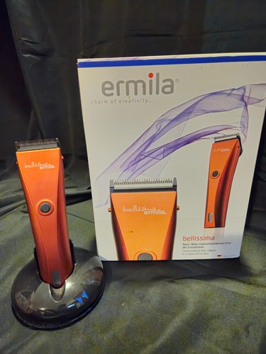 Gentel Used - NEED CHANGE BATTERY - Ermila 1870 Velvet-Red Premium Hair Clipper - Picture 2 of 8