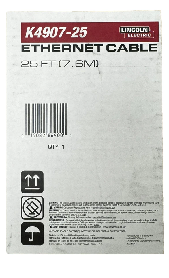 Lincoln ELectric K4907-25. 25 Ft Cat 5e Ethernet Cable. - Image 3 of 4