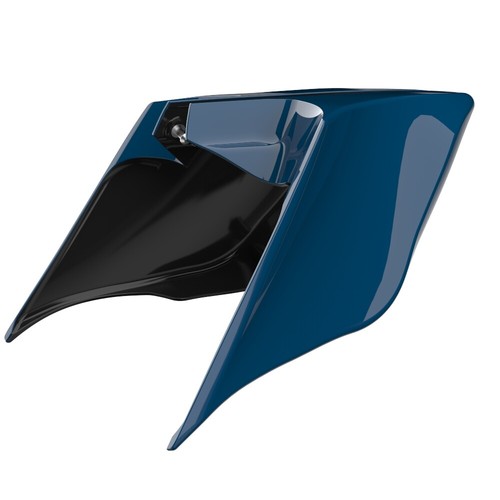 REEF BLUE For 14+ Harley Touring Street Road Stretched Extended Side Covers - Picture 3 of 7