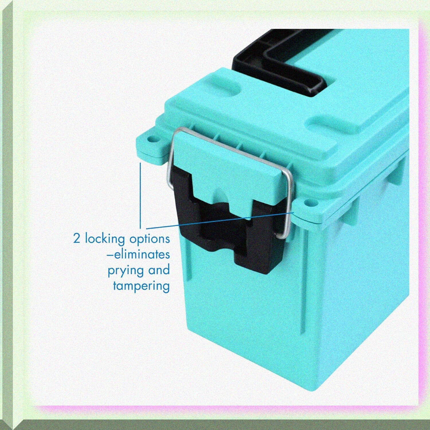 TealStack Art & Craft Organizer: Lockable, Stackable Storage Box with Handle & L