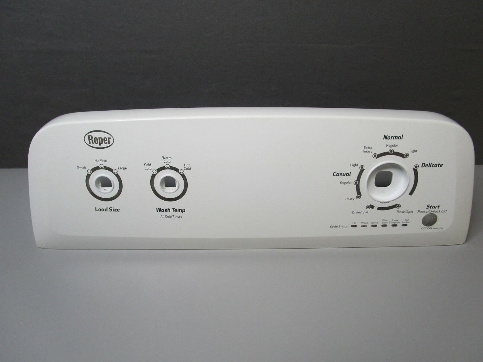 Roper Washer Control Panel, White W10423793 W11106780 ASMN | eBay
