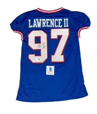 Dexter Lawrence Signed Jersey New York Giants Autographed Auto Beckett