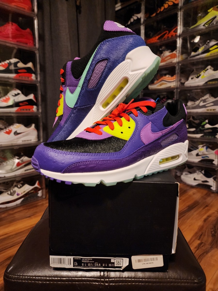 Size 13 Nike Air Max 90 Exotic Animal Pack Violet Blend UK