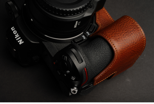 Real Leather Camera Bag Case Cover Grip Belt Strap For Nikon Z5 Z6 Z7 Z6II Z7II - Picture 5 of 24
