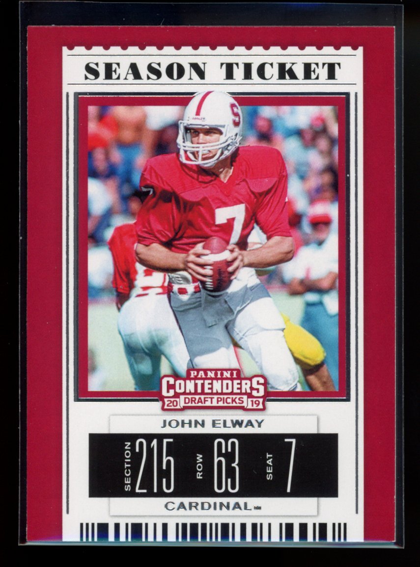 2019 Panini Contenders Draft Picks Collegiate #49 John Elway