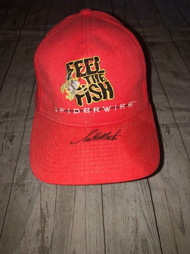 Fish Signed Hat Visor Cap 
