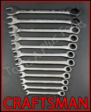 CRAFTSMAN HAND TOOLS 23pc FULL POLISH SAE & METRIC MM Ratcheting Box Wrench set 