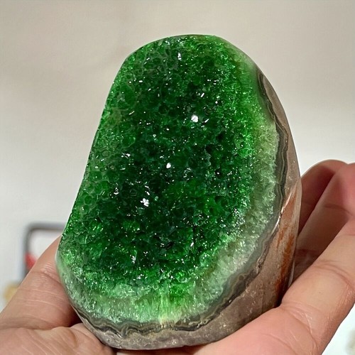 Green Crystal Cluster Geode Quartz Stone Point mineral specimen Crystal healing - Picture 11 of 20