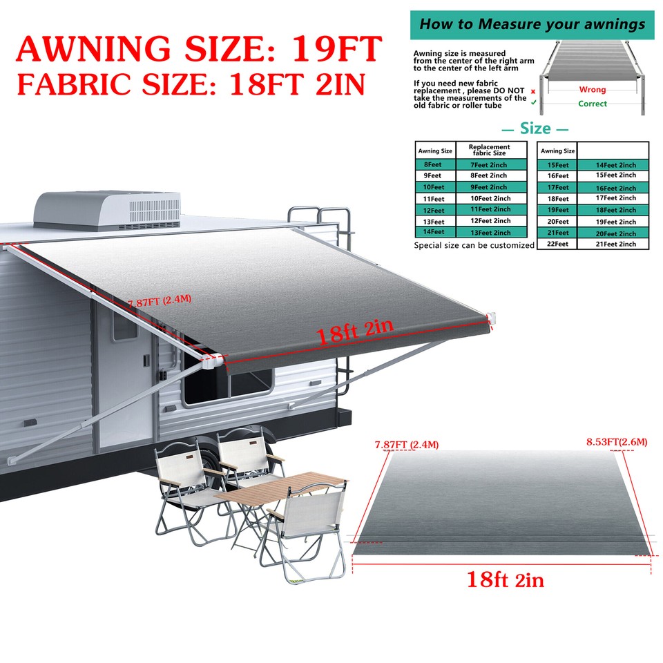 Replacement Fabric For Dometic Awning