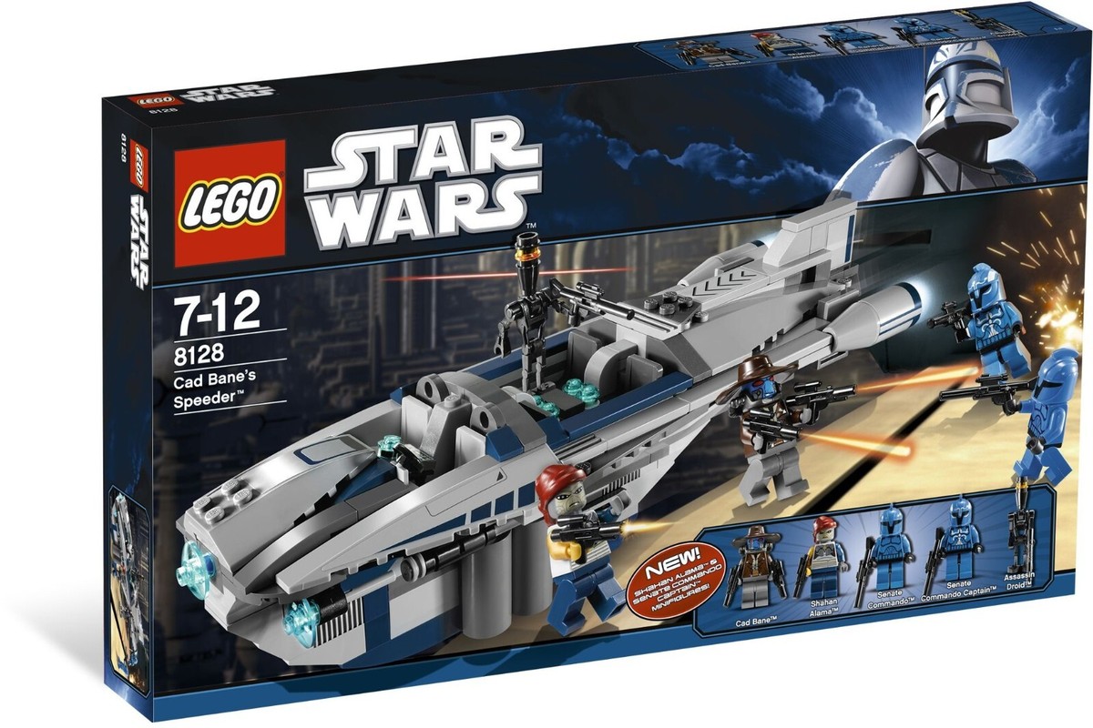 LEGO STAR WARS Cad Bane's Speeder 8128 Shahan Alama commando