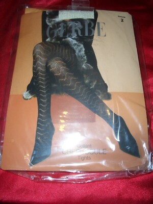 Superedle GERBE Crepuscule Struktur Strumpfhose Gr. 2 / M naturel Collant OVP