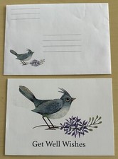 Get Well Wishes Greeting Card with matching Envelope
