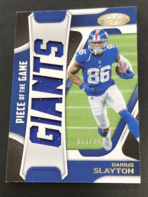 2021 Certified Football Darius Slayton Piece of the Game Jersey