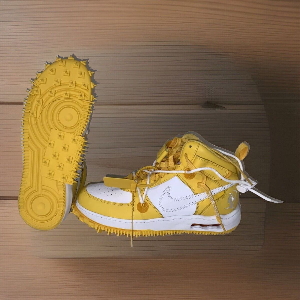 Size 13 - Nike Off-White x Air Force 1 SP Leather Mid Size 13 - Nike Off-White x Air Force 1 SP Leather Mid
