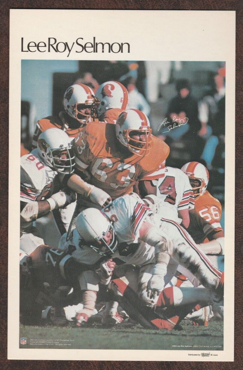 Lee Roy Selmon 1981 Tampa Bay Buccaneers HOF 5X8 Card Mini Poster #43 (of 50) NM