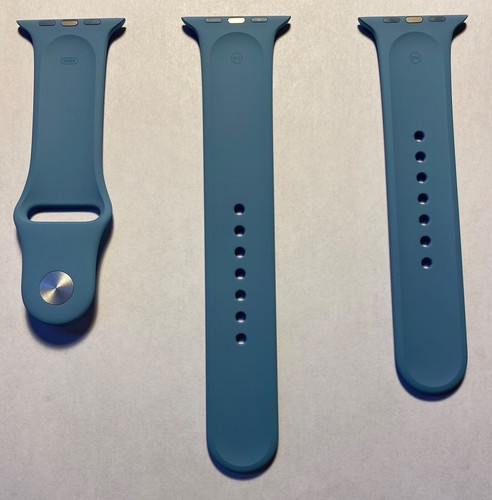 New Apple Watch Azure Blue Sport Band Series 3 42mm 4 5 6 SE 44mm 7 8 45mm 49mm - Picture 2 of 6
