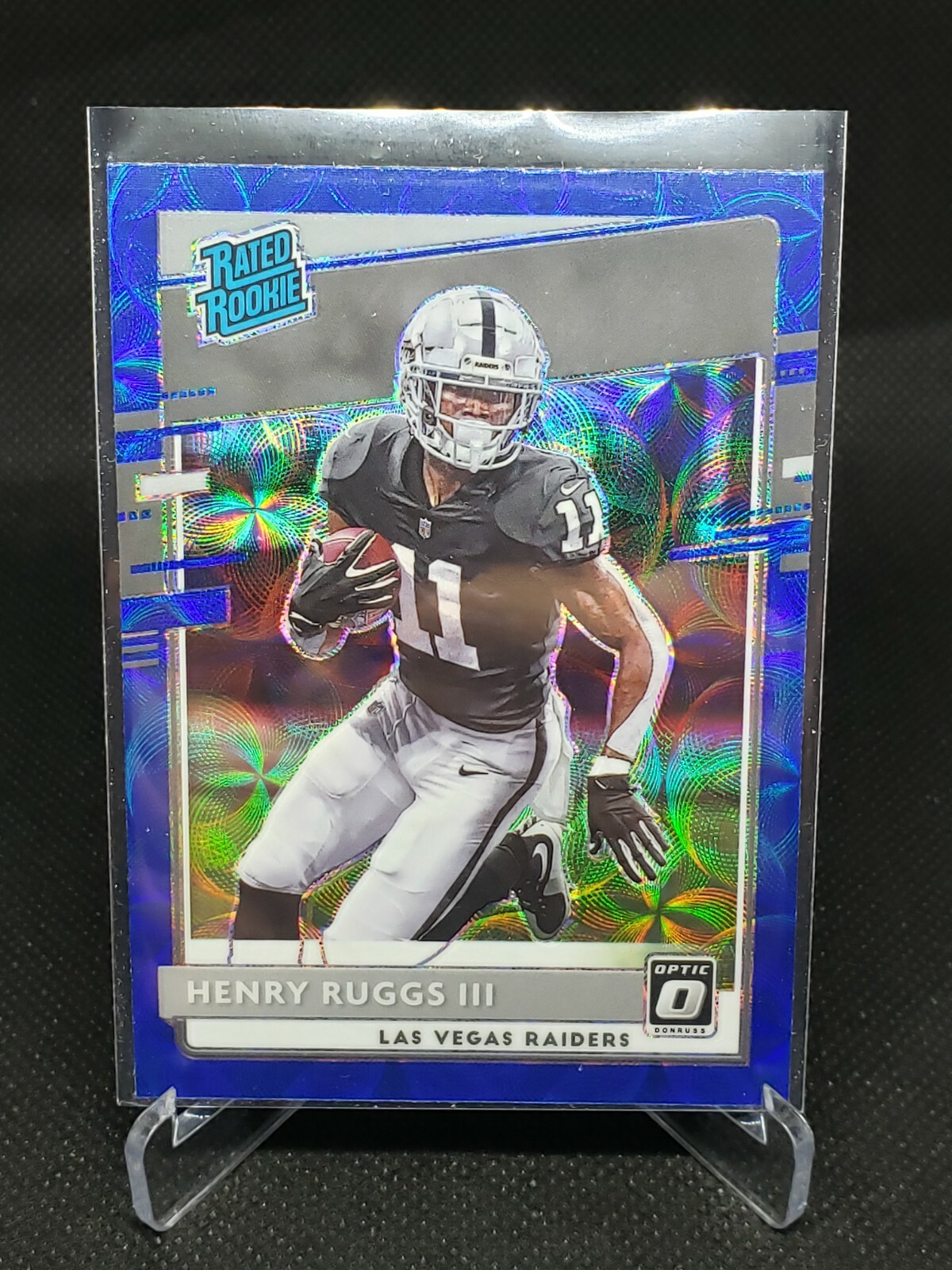 Henry Ruggs Rookie 2020 Panini Donruss Optic - Rated Rookies Henry Ruggs III #158 Blue ...