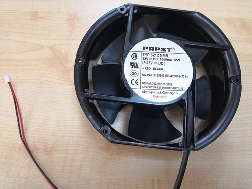 Ebmpapst Inverter Silent Cooling Fan 6212 NMR 12V 12W 172*172*51MM