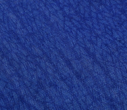 Sushila Vintage Blue Dupatta 100% Pure Woolen Printed Soft Indian Long Stole - Picture 5 of 9