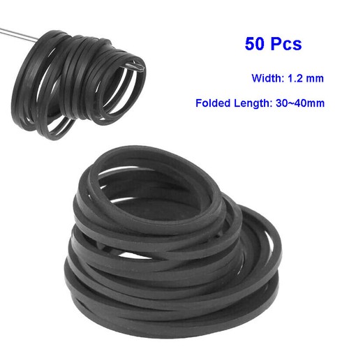 Universal Mix Cassette Rubber Tape Machine Belts Assorted square Belt 1.0 1.2mm - Afbeelding 11 van 20