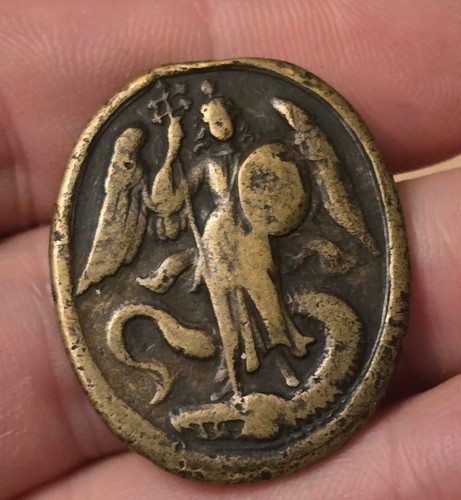 33 - Xrare Antique Religious Christianity medal 35 *30 mm