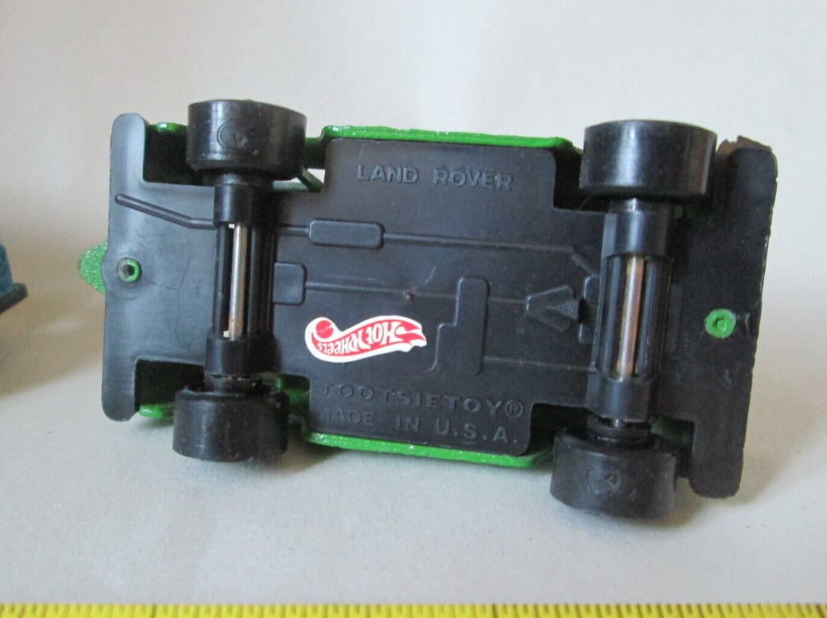 ミニカー TOOTSIETOY LAND ROVER JEEP & TRAILER Vintage 1970's Collectible Tootsie Toys Red Jeep